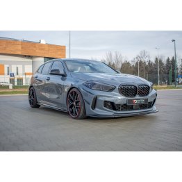 Накладка сплиттер на передний бампер на BMW 1 F40 M-Pack